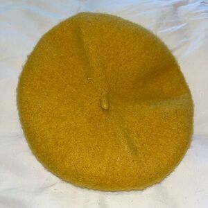 felted mustard beret